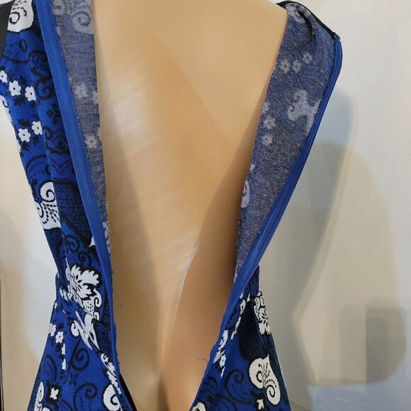 MOPLIS SLEEVELESS ZIPPER CLOSURE ROMPER - Picture 6 of 11